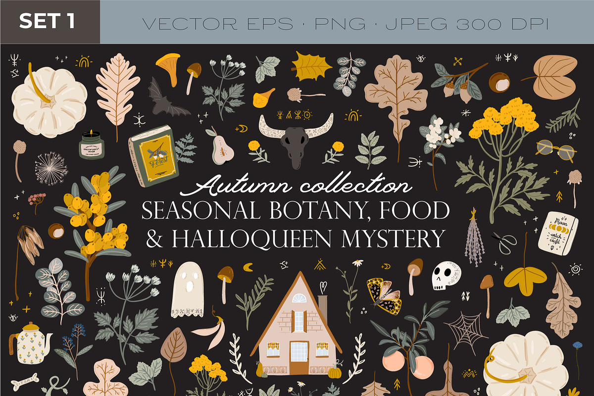 Seasonal Botany BUNDLE, an Object Graphic by Ruslana Lubenets (Photo 2 of 100)