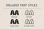Bubble Display Font-Honey Lemon Soda, a Handwritten Font by ZoloDesignHub (Thumbnail 3 of 8)