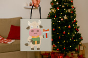 Christmas Animals Clipart Set, a Seasonal Illustration by Palau (Thumbnail 5 of 10)