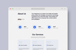 Website Landing Page Mockup, an Advertising Mockup by graphypix