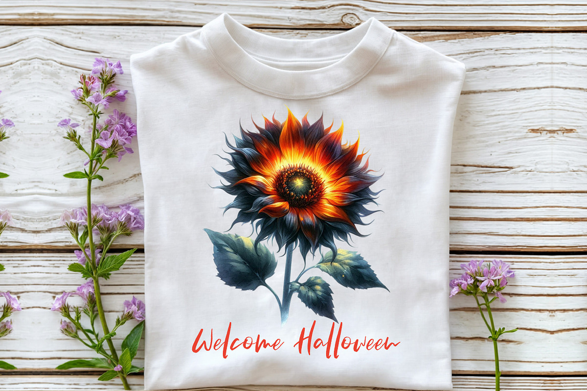 Welcome Halloween,Sunflower PNG, an Illustration by DreamCafeArt (Photo 3 of 7)