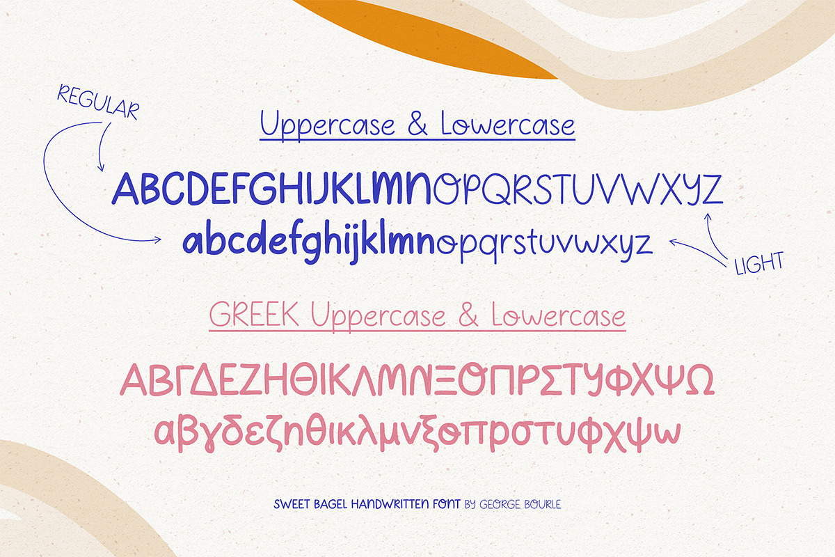 Sweet Bagel font, a Handwritten Font by George Bourle (Photo 4 of 7)
