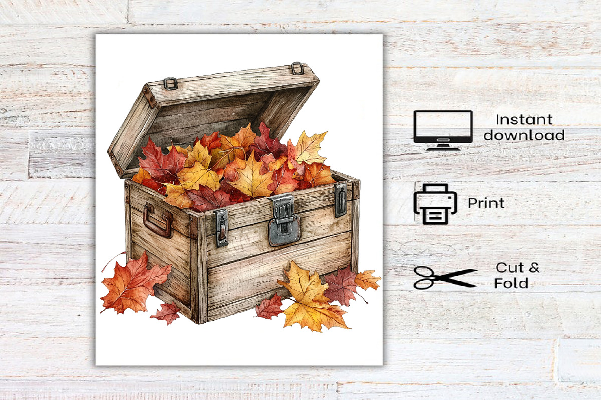 Watercolor Fall Fishing Clipart PNG, a Seasonal Illustration by Canvas Craft (Photo 8 of 8)
