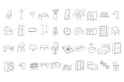 Interior Design Handrawn Vector, an Object Graphic by SLAB! Design (Thumbnail 2 of 2)