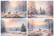 Merry Christmas Animated Snowy Scene, a Background Graphic by by creative paper (Thumbnail 10 of 11)