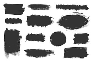 Grungy Ink Textures Vector Eps 10