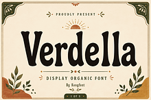 Verdella - Retro Display Font