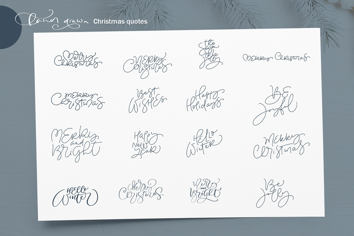 Merry Christmas nordic, an Object Graphic by Happy Letters (Photo 3 of 15)