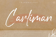 Carliman - Handbrushed Font, a Script Font by Balpirick Studio (Thumbnail 1 of 7)