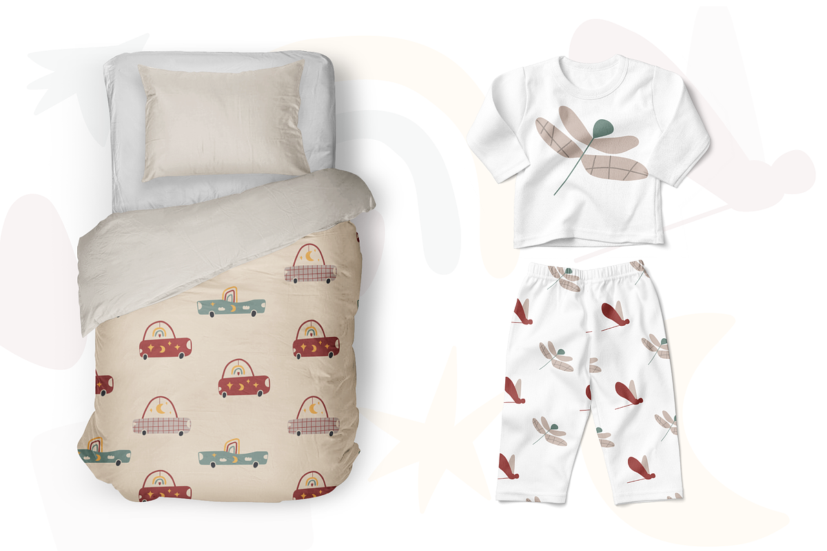 Boho kids cars, a Decorative Illustration by cutelevindesign (Photo 8 of 9)