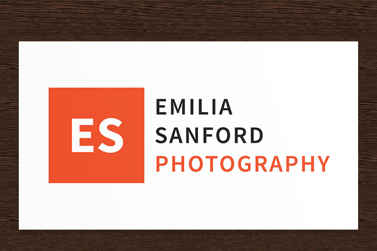 Emilia Sanford Photography Logo PSD, a Branding & Logo Template by Studio 365 Designs