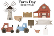 Farm Day clipart and pattern, a Pattern Graphic by SleptArt (Thumbnail 4 of 10)