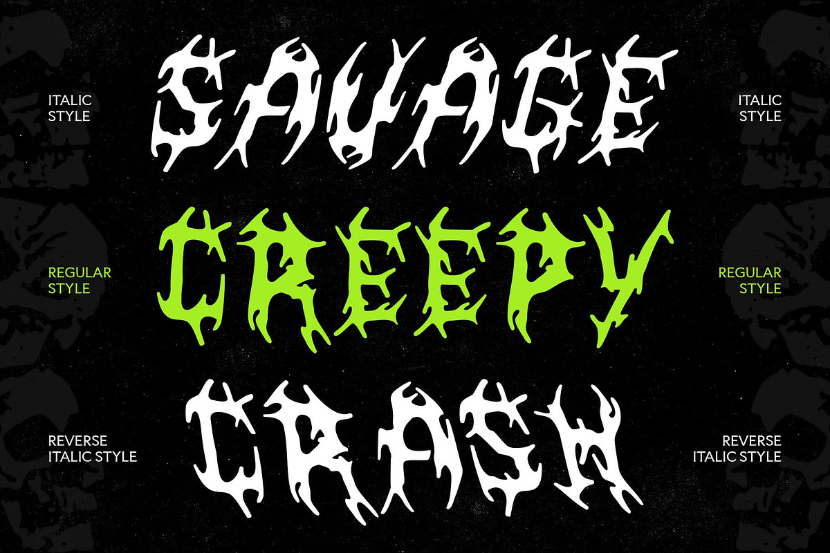 CS Ravage – Black Metal Font, a Blackletter Font by Craft Supply Co. (Photo 2 of 8)