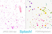 Paint splatter digital paper wedding, a Texture Graphic by FOXYdigitalart (Thumbnail 2 of 4)