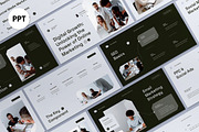 Gray Modern Digital Marketing PPT, a Presentation Template by graphicook (Thumbnail 1 of 4)