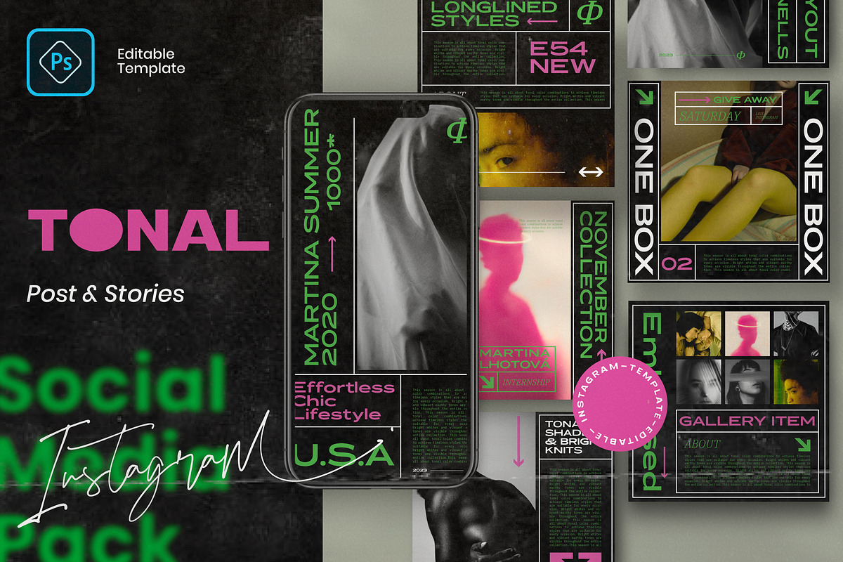 TONAL - Urban Hype Streetwear, a Social Media Template by Dirtytemp Studio (Photo 1 of 5)