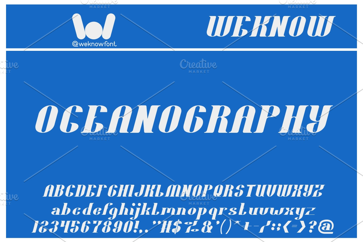oceanography font, a Font by weknow (Photo 3 of 5)