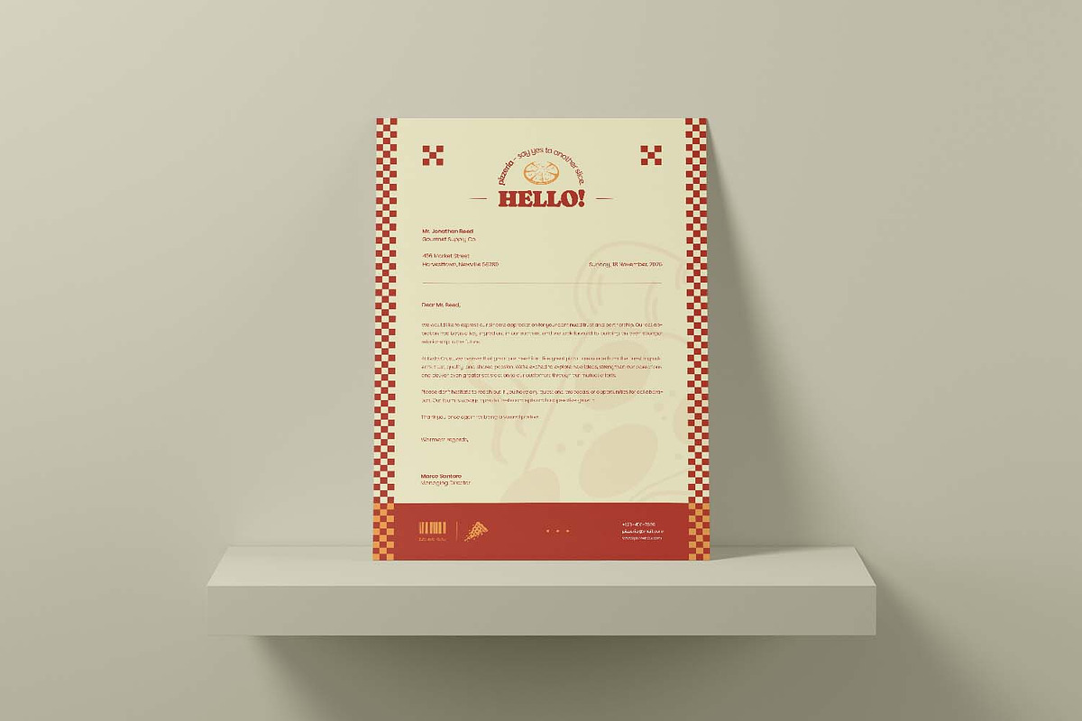 Pizzeria - Letterhead, a Card Template by VUNIRA (Photo 1 of 3)