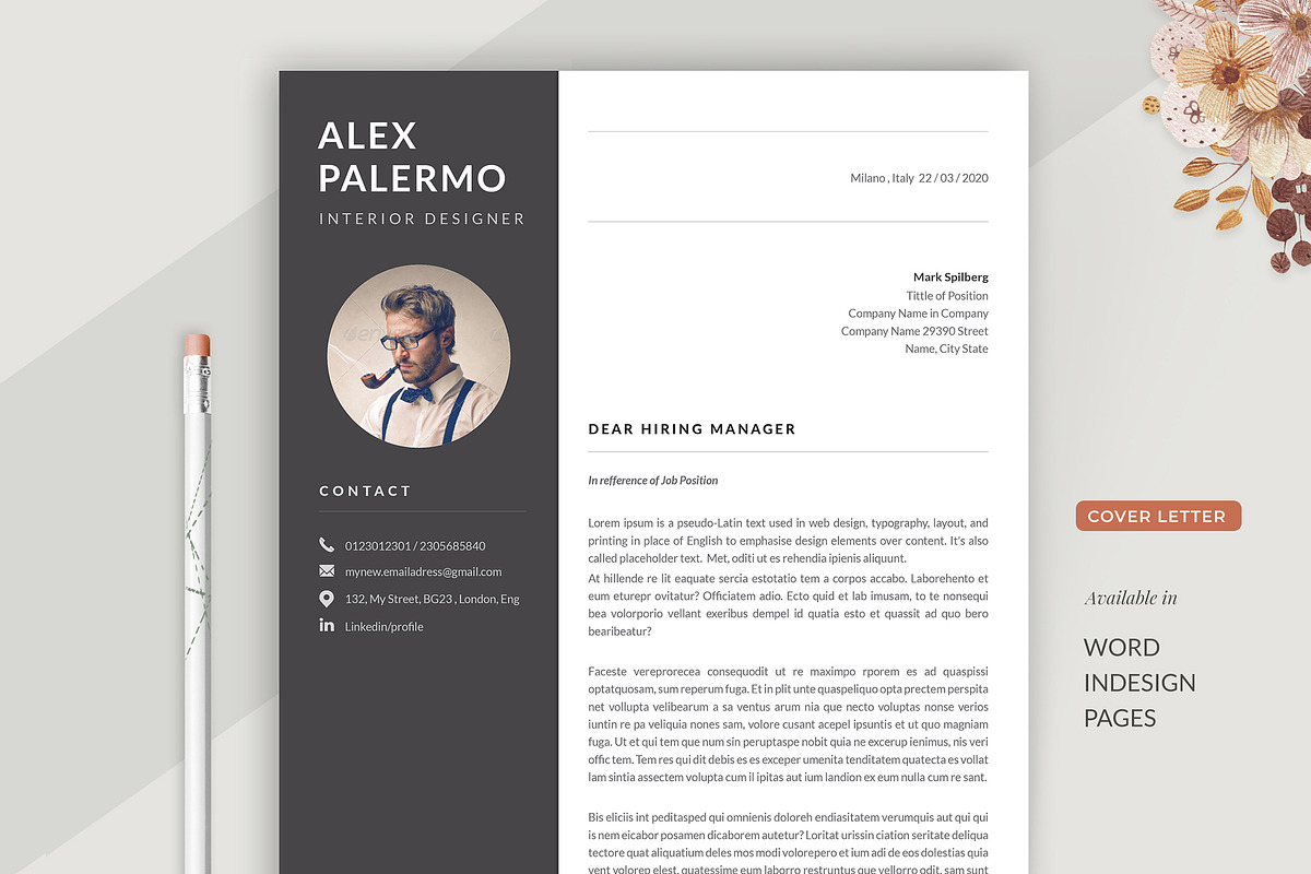 Resume Template Cv, a Resume Template by Estartshop (Photo 4 of 8)