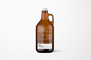 Growler Bottle Mockup