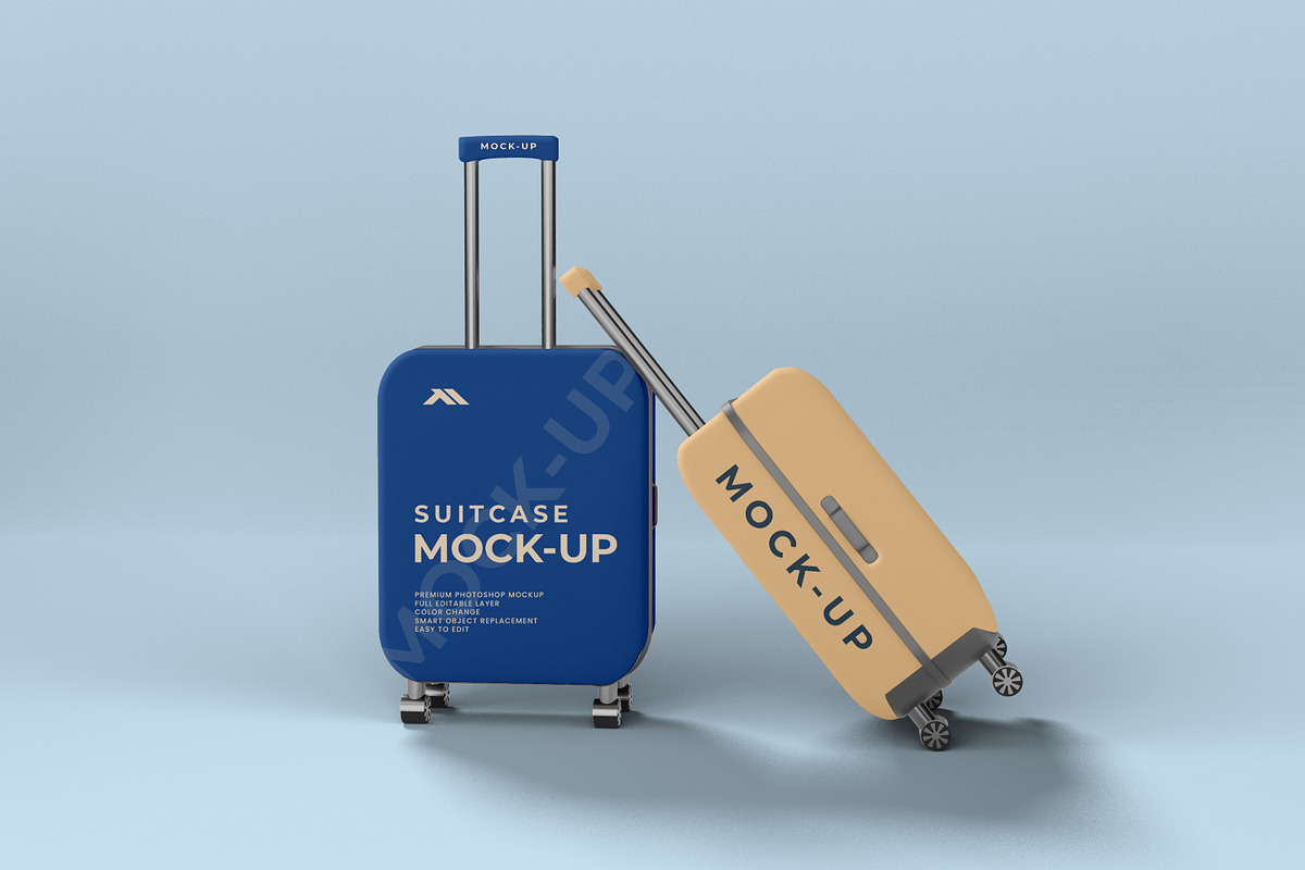 Travel Suitcase Mockups, a Mockup by Zero_std (Photo 4 of 6)