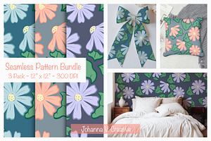 Spring Flower Pattern Set