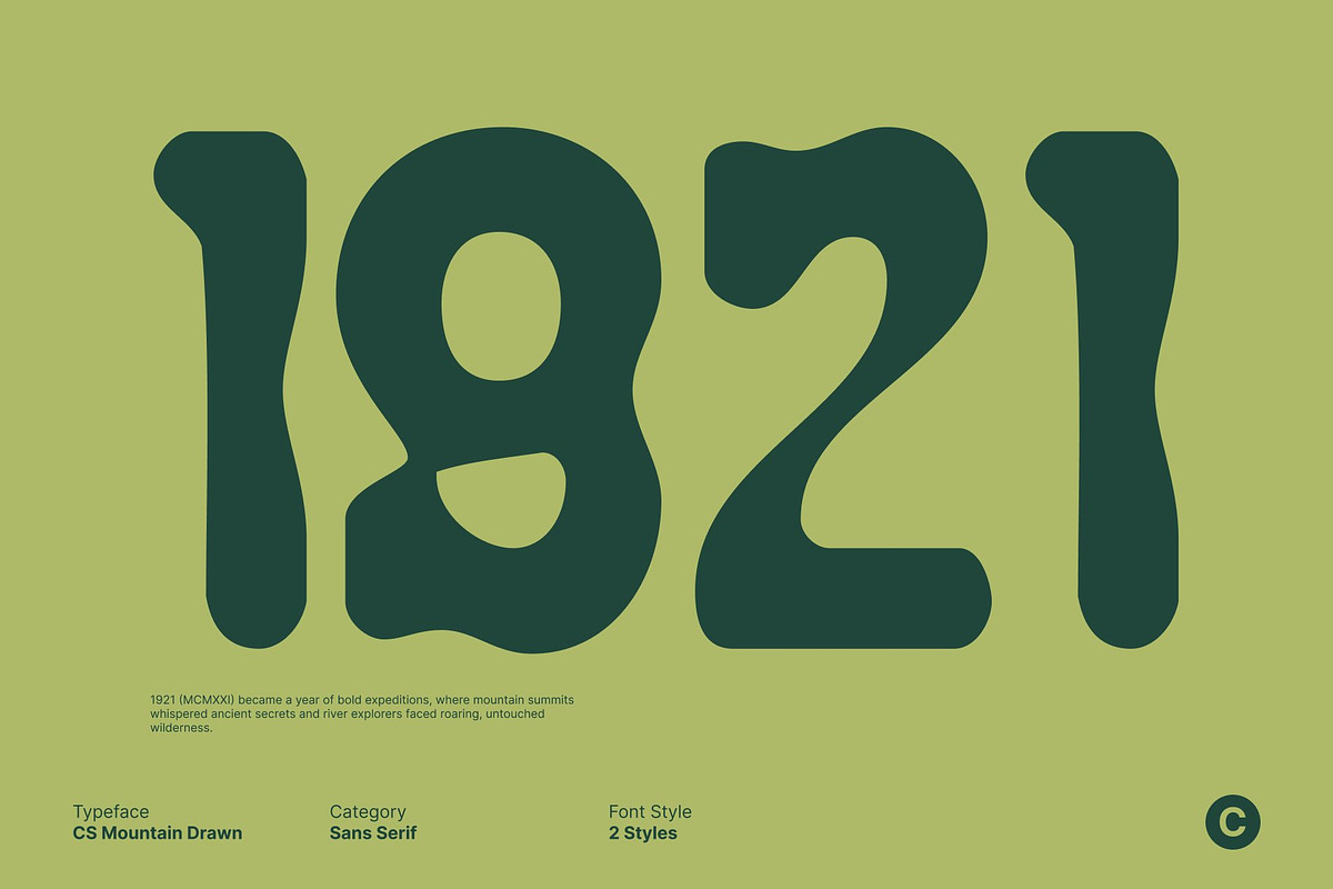 CS Mountain Drawn, a Sans Serif Font by Craft Supply Co. (Photo 4 of 8)