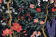 GEISHA GARDEN. Seamless Pack, a Texture Illustration by RefinedFantasyStudio (Thumbnail 5 of 9)