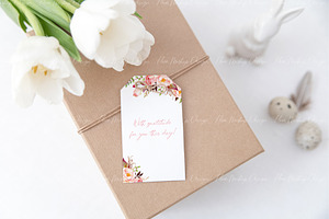 Gift Tag Mockup,Easter Mockup