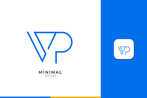 Monogram icon logo VP
