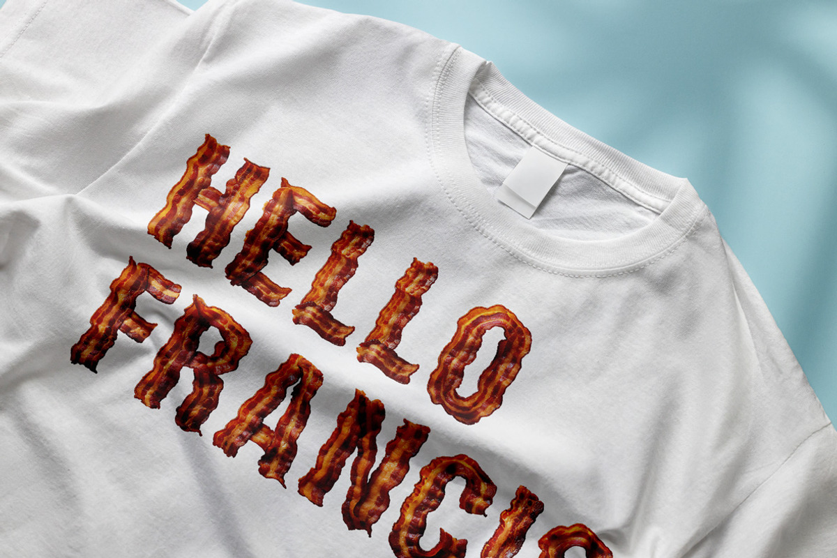 Bacon Font, a Sans Serif Font by Handmadefont (Photo 4 of 10)
