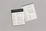 Parker Resume Business Card Template, a Resume Template by Franklin Lane (Thumbnail 9 of 11)
