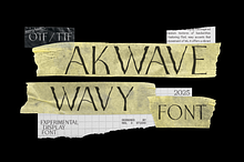 Akwave | Wavy Sans Serif Font