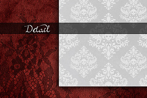 Skull Rose Lace Digital Paper