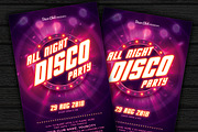 All Night Disco Party, a Flyer Template by DesignWorkz (Thumbnail 2 of 2)