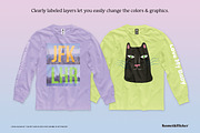 Long Sleeve T-shirt Mockups, a Shirt Mockup by Komet & Flicker (Thumbnail 2 of 12)