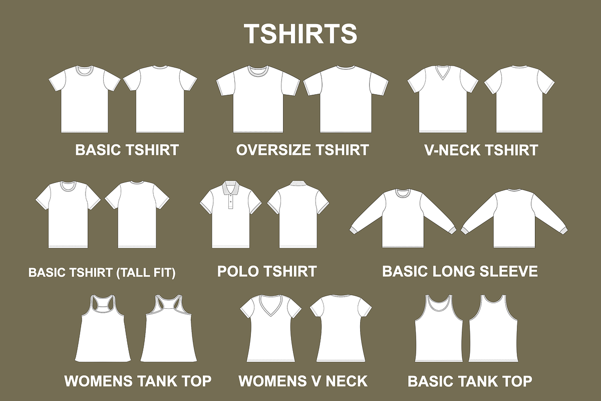 Vector Clothing Mockups Bundle, an Apparel Mockup by Infinity Mockups (Photo 2 of 11)