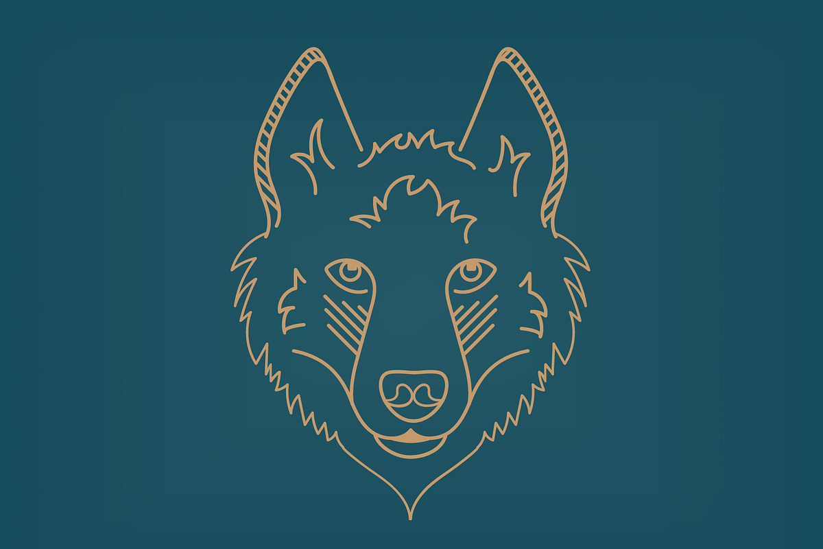 Siberian Husky Line Icon, an Outline Icon by baker2512