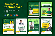 Customer Testimonial + Canva, a Social Media Template by Jiwstudio (Thumbnail 1 of 5)