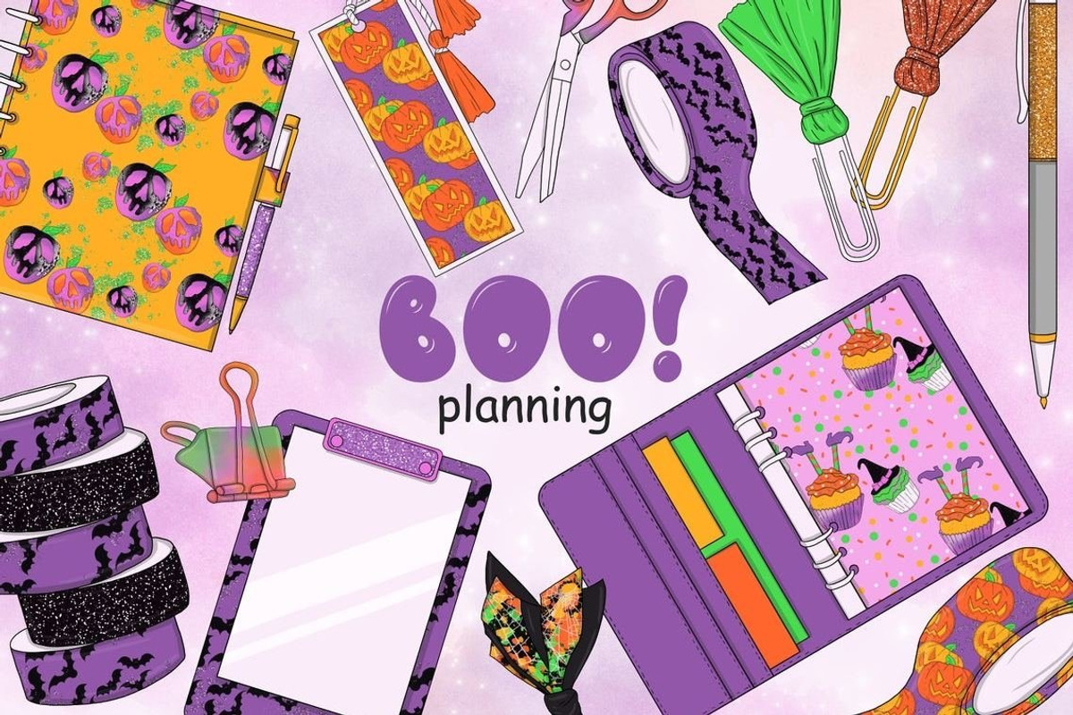 Boo Planning Collection, an Object Illustration by GlamArtZhanna (Photo 2 of 3)