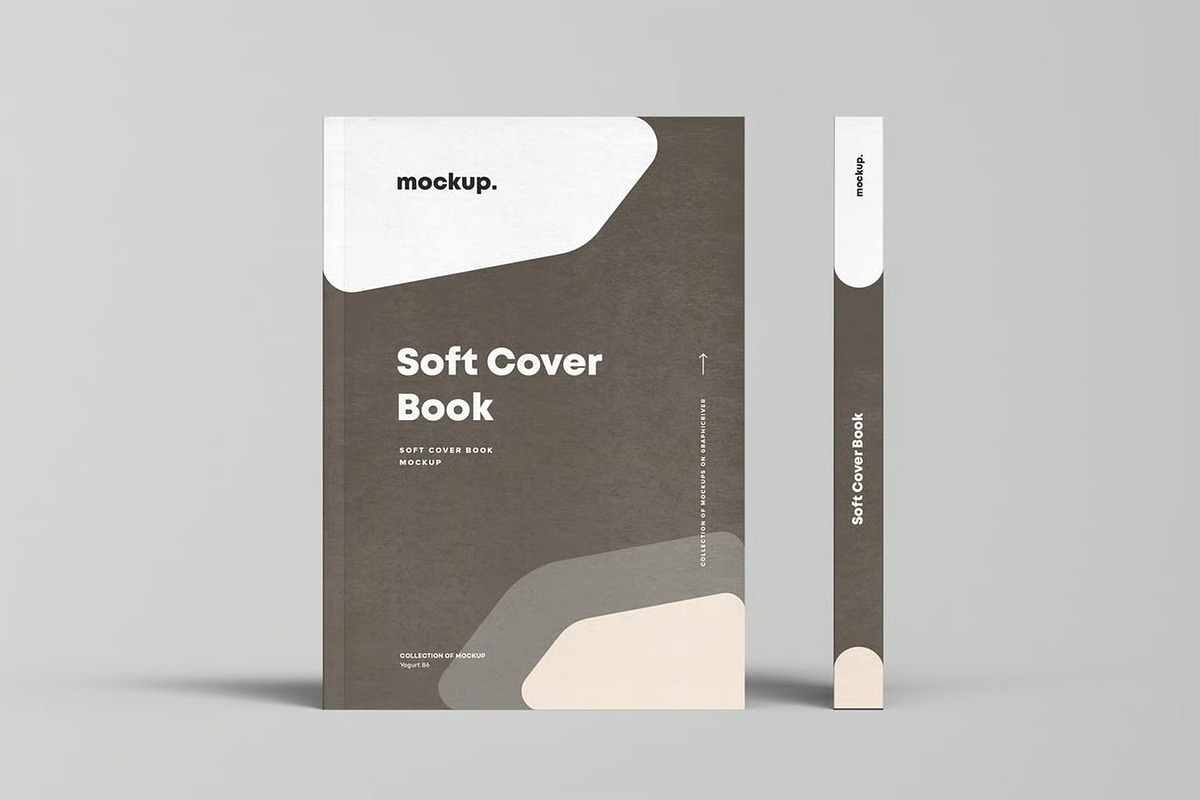 Soft Cover Book Mock-up, a Product Mockup by zippypixelstudio (Photo 7 of 15)