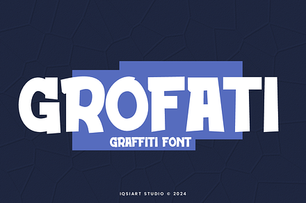 Grofati - Kids Font, a Sans Serif Font by Iqsiart Studio