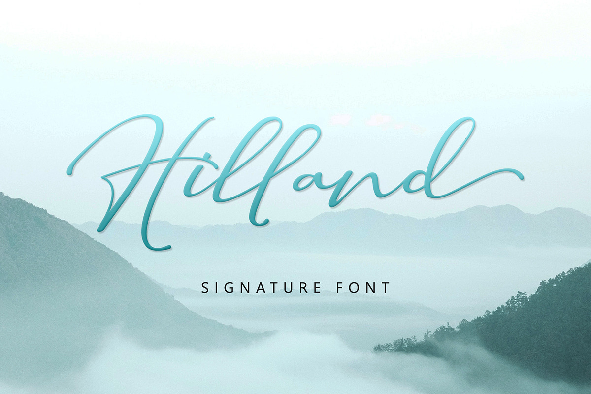 Hilland | A Signature Font, a Script Font by Beautypes (Photo 1 of 13)
