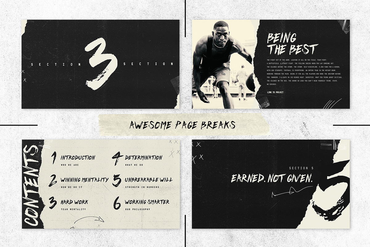 WILDCARD - PRO ATHLETE KEYNOTE PACK, a Presentation Template by GOAT Design Co. (Photo 9 of 13)