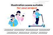 Valentine Illustration Pack, an Illustration by orenjidesign (Thumbnail 3 of 8)
