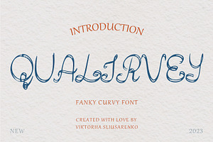 QUALIRVEY Fanky Curvy Font