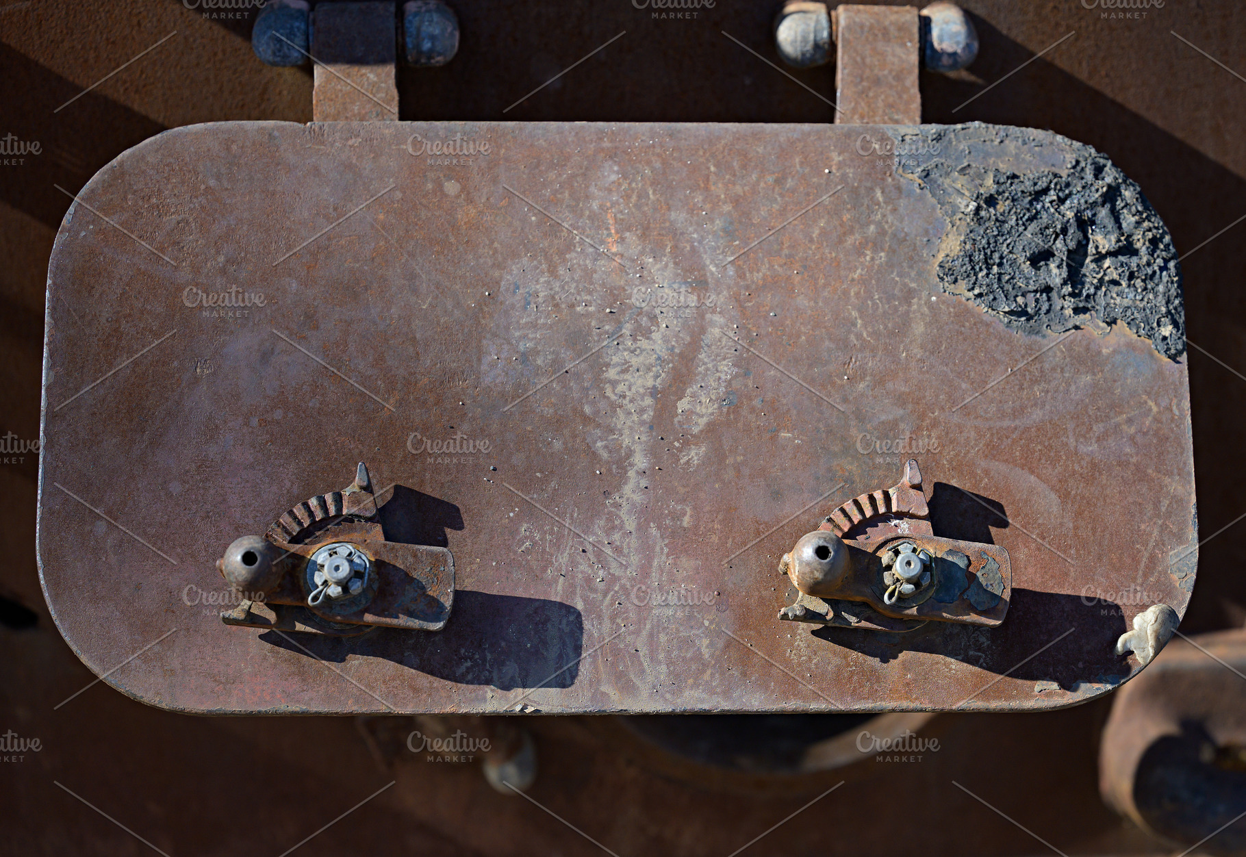 A fragment of the hull of a Russian armored personnel carrier wi, a Transportation Photo by ndanko