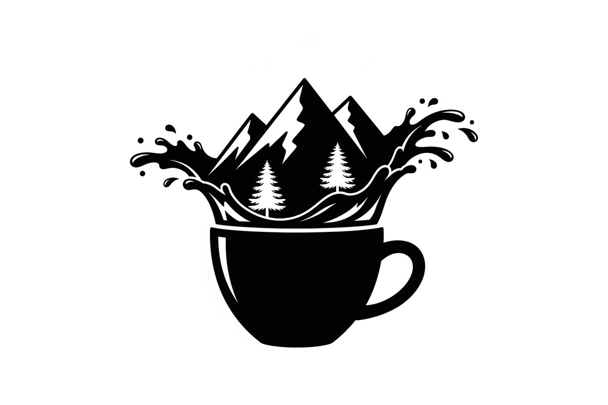 Mountain Coffee Cup Design Bundle, an Illustration by yasushie (Photo 10 of 31)