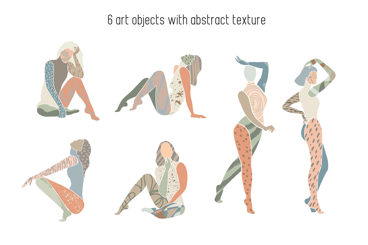 Femininity modern graphic collection, a Decorative Illustration by dasha mo (Photo 6 of 9)