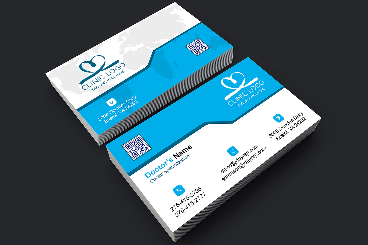 Business Card for Doctors Clinics preview 3